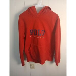 Polo Ralph Lauren Fleece Hoodie Womens Sz XL Red!